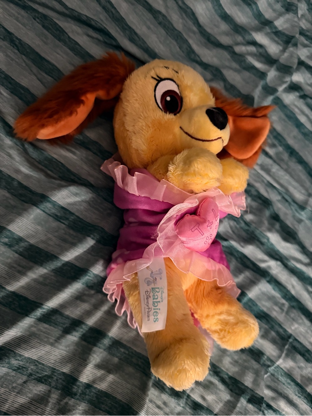 Disney Plush “Lady”  baby in blanket toy - super soft!!